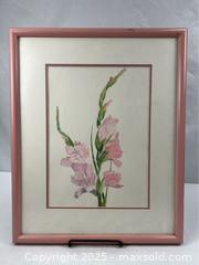 MaxSold Auction: Original Watercolor of an Iris - Campbell (California, USA) PARTNER MANAGED Estate Sale Online Auction - Dell Avenue