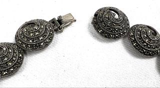 MaxSold Auction: Sterling Art Nouveau Marcasite Link Necklace - Campbell (California, USA) PARTNER MANAGED Estate Sale Online Auction - Dell Avenue