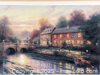 MaxSold Auction: Thomas Kinkade Poster Print “Lamplight Inn&#34; - Campbell (California, USA) PARTNER MANAGED Estate Sale Online Auction - Dell Avenue