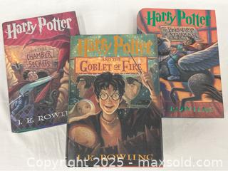 MaxSold Auction: Three Harry Potter Hardcover Books - Campbell (California, USA) PARTNER MANAGED Estate Sale Online Auction - Dell Avenue