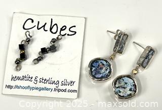 MaxSold Auction: Two Pair of Sterling Silver Earrings - Campbell (California, USA) PARTNER MANAGED Estate Sale Online Auction - Dell Avenue