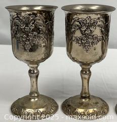 MaxSold Auction: Vintage Antimony Silverplate Goblets - Campbell (California, USA) PARTNER MANAGED Estate Sale Online Auction - Dell Avenue