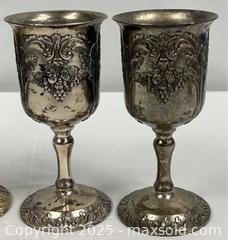 MaxSold Auction: Vintage Antimony Silverplate Goblets - Campbell (California, USA) PARTNER MANAGED Estate Sale Online Auction - Dell Avenue