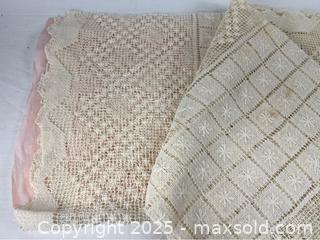 MaxSold Auction: Vintage Lace Tablecloth - Campbell (California, USA) PARTNER MANAGED Estate Sale Online Auction - Dell Avenue