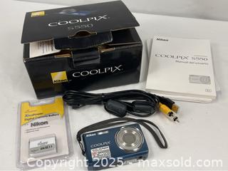 MaxSold Auction: Vintage Nikon Coolpix S550 Digital Camera - Campbell (California, USA) PARTNER MANAGED Estate Sale Online Auction - Dell Avenue