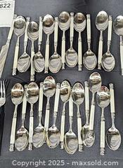 MaxSold Auction: Mother of Pearl Flatware set, 60 pieces  - Hatboro (Pennsylvania, USA) PARTNER MANAGED Estate Sale Online Auction - Jacksonville Road