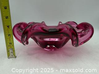 MaxSold Auction: Vetri Di Murano purple ruffled art glass bowl - Hatboro (Pennsylvania, USA) PARTNER MANAGED Estate Sale Online Auction - Jacksonville Road