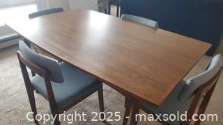 MaxSold Auction: Mid-Century Modern Teak Dining Table with 4 Chairs C - Ottawa (Ontario, Canada) PARTNER MANAGED Downsizing Online Auction - Emmerson Avenue (CONDO)