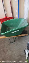 MaxSold Auction: True Temper Wheelbarrow Garden Barrow — Plastic Tub, Wood Handles - Ottawa (Ontario, Canada) PARTNER MANAGED Downsizing Online Auction - Sablewood Place