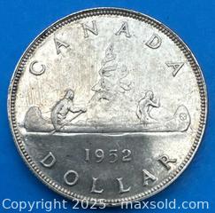 MaxSold Auction: 1952 Canada One Dollar Coin George VI Voyageur - Lincoln  (Ontario, Canada) SELLER MANAGED Downsizing Online Auction - Bartlett Road (STORAGE)
