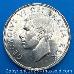 MaxSold Auction: 1952 Canada One Dollar Coin George VI Voyageur - Lincoln  (Ontario, Canada) SELLER MANAGED Downsizing Online Auction - Bartlett Road (STORAGE)