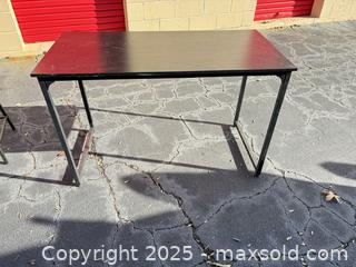 MaxSold Auction: Black computer desk  - Decatur (Georgia, USA) SELLER MANAGED Moving Online Auction - Snapfinger Woods Drive (STORAGE)
