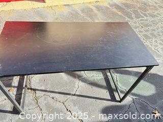 MaxSold Auction: Black computer desk  - Decatur (Georgia, USA) SELLER MANAGED Moving Online Auction - Snapfinger Woods Drive (STORAGE)