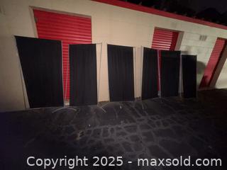 MaxSold Auction: Freestanding Room Divider Backdrop Panels, Set of 7 - Decatur (Georgia, USA) SELLER MANAGED Moving Online Auction - Snapfinger Woods Drive (STORAGE)