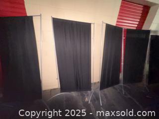 MaxSold Auction: Freestanding Room Divider Backdrop Panels, Set of 7 - Decatur (Georgia, USA) SELLER MANAGED Moving Online Auction - Snapfinger Woods Drive (STORAGE)