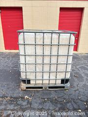 MaxSold Auction: IBC Tote 275–330 gal, Plastic Liner, Steel Cage, Pallet Base - Decatur (Georgia, USA) SELLER MANAGED Moving Online Auction - Snapfinger Woods Drive (STORAGE)