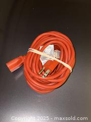 MaxSold Auction: Orange 3-Prong Grounded Extension Cord, approx. 25 ft (est.) - Decatur (Georgia, USA) SELLER MANAGED Moving Online Auction - Snapfinger Woods Drive (STORAGE)