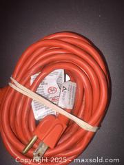 MaxSold Auction: Orange 3-Prong Grounded Extension Cord, approx. 25 ft (est.) - Decatur (Georgia, USA) SELLER MANAGED Moving Online Auction - Snapfinger Woods Drive (STORAGE)
