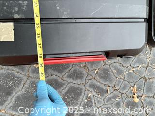 MaxSold Auction: Pair of Hard-Sided Plastic Storage Totes with Hinged Lids - Decatur (Georgia, USA) SELLER MANAGED Moving Online Auction - Snapfinger Woods Drive (STORAGE)