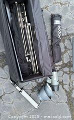 MaxSold Auction: Portable studio lighting kit with wheeled soft travel case - Decatur (Georgia, USA) SELLER MANAGED Moving Online Auction - Snapfinger Woods Drive (STORAGE)