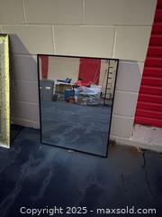 MaxSold Auction: Rectangular Framed Wall Mirror, 25 x 31–32 in, Black - Decatur (Georgia, USA) SELLER MANAGED Moving Online Auction - Snapfinger Woods Drive (STORAGE)