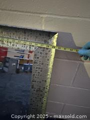 MaxSold Auction: Rectangular Wall Mirror with Antique Silver Textured Metal Frame - Decatur (Georgia, USA) SELLER MANAGED Moving Online Auction - Snapfinger Woods Drive (STORAGE)