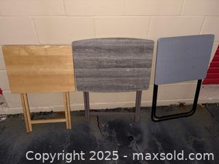 MaxSold Auction: Set of 3 Folding TV/Snack Trays - Decatur (Georgia, USA) SELLER MANAGED Moving Online Auction - Snapfinger Woods Drive (STORAGE)