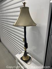 MaxSold Auction: Lamp with Marble Base and Metal Sculpture  - Aurora (Ontario, Canada) SELLER MANAGED Moving Online Auction - Goulding Avenue (STORAGE)