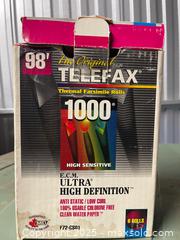 MaxSold Auction: Telefax Thermal Facsimile Rolls - Aurora (Ontario, Canada) SELLER MANAGED Moving Online Auction - Goulding Avenue (STORAGE)