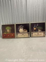MaxSold Auction: Three Still-life Paintings - Aurora (Ontario, Canada) SELLER MANAGED Moving Online Auction - Goulding Avenue (STORAGE)