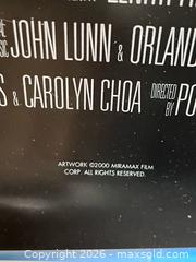 MaxSold Auction: 2000 “Wisdom of Chronicles” Movie Poster – One Sheet Collectible - Los Angeles (California, USA) SELLER MANAGED Reseller Online Auction - Devonshire Street