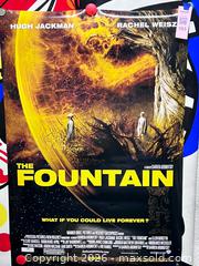 MaxSold Auction: 2006 The Fountain Movie Poster - Los Angeles (California, USA) SELLER MANAGED Reseller Online Auction - Devonshire Street