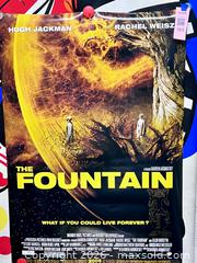 MaxSold Auction: 2006 The Fountain Movie Poster - Los Angeles (California, USA) SELLER MANAGED Reseller Online Auction - Devonshire Street
