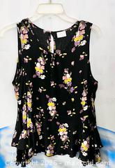 MaxSold Auction: Abound Black Pink Yellow Floral ColdShoulder Top - Los Angeles (California, USA) SELLER MANAGED Reseller Online Auction - Devonshire Street