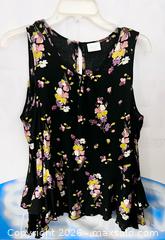 MaxSold Auction: Abound Black Pink Yellow Floral ColdShoulder Top - Los Angeles (California, USA) SELLER MANAGED Reseller Online Auction - Devonshire Street
