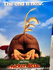 MaxSold Auction: Chicken Little Movie Poster – Double-Sided - Los Angeles (California, USA) SELLER MANAGED Reseller Online Auction - Devonshire Street