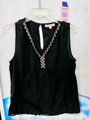 MaxSold Auction: Philosophy Black Sleeveless Studded V-Neck Blouse — Tank Top - Los Angeles (California, USA) SELLER MANAGED Reseller Online Auction - Devonshire Street
