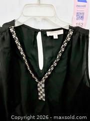 MaxSold Auction: Philosophy Black Sleeveless Studded V-Neck Blouse — Tank Top - Los Angeles (California, USA) SELLER MANAGED Reseller Online Auction - Devonshire Street
