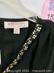 MaxSold Auction: Philosophy Black Sleeveless Studded V-Neck Blouse — Tank Top - Los Angeles (California, USA) SELLER MANAGED Reseller Online Auction - Devonshire Street