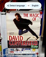 MaxSold Auction: Vintage David Copperfield Magic Poster Belgium Dutch Text Rare International - Los Angeles (California, USA) SELLER MANAGED Reseller Online Auction - Devonshire Street