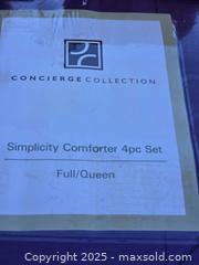 MaxSold Auction: Brand new concierge collection simplicity comforter 4 pc set - Sun City (Arizona, USA) PARTNER MANAGED Downsizing Online Auction - North 107th Ave