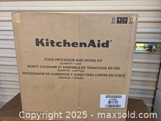 MaxSold Auction: Brand new kitchen aid food processor and dicing kit - Sun City (Arizona, USA) PARTNER MANAGED Downsizing Online Auction - North 107th Ave