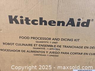 MaxSold Auction: Brand new kitchen aid food processor and dicing kit - Sun City (Arizona, USA) PARTNER MANAGED Downsizing Online Auction - North 107th Ave
