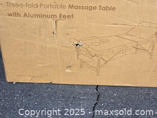 MaxSold Auction: Brand new massage table with pad set - Sun City (Arizona, USA) PARTNER MANAGED Downsizing Online Auction - North 107th Avenue