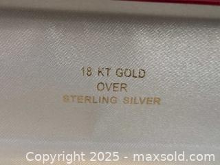 MaxSold Auction: Pretty 18k over sterling silver tennis braceoet  - Sun City (Arizona, USA) PARTNER MANAGED Downsizing Online Auction - North 107th Ave