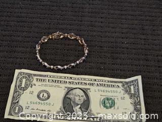 MaxSold Auction: Pretty sterling silver tennis bracelet  - Sun City (Arizona, USA) PARTNER MANAGED Downsizing Online Auction - North 107th Ave