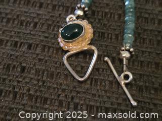 MaxSold Auction: Very unique sterling silver and beaded necklace  - Sun City (Arizona, USA) PARTNER MANAGED Downsizing Online Auction - North 107th Ave