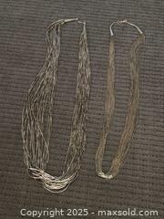 MaxSold Auction: Vintage liquid silver necklaces  - Sun City (Arizona, USA) PARTNER MANAGED Downsizing Online Auction - North 107th Avenue