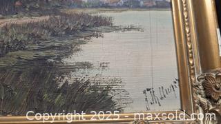 MaxSold Auction: Artist Signed J K Unger Dutch Landscape Oil Painting On Board - Toronto (Ontario, Canada) PARTNER MANAGED Reseller Online Auction - Railside Road