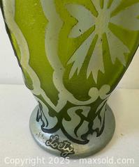 MaxSold Auction: C.1900 Signed Loetz Iridescent Cameo Acid-Etched Luminous Art Glass Vase 10" - Toronto (Ontario, Canada) PARTNER MANAGED Reseller Online Auction - Railside Road